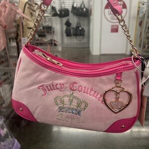 Juicy Couture Pink and Gold Shoulder Bag